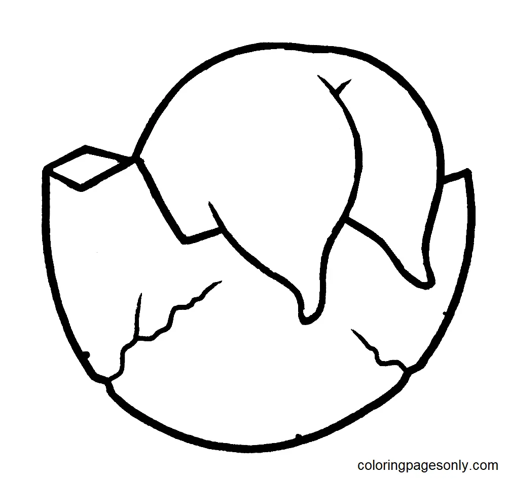 Gudetama Para Colorear