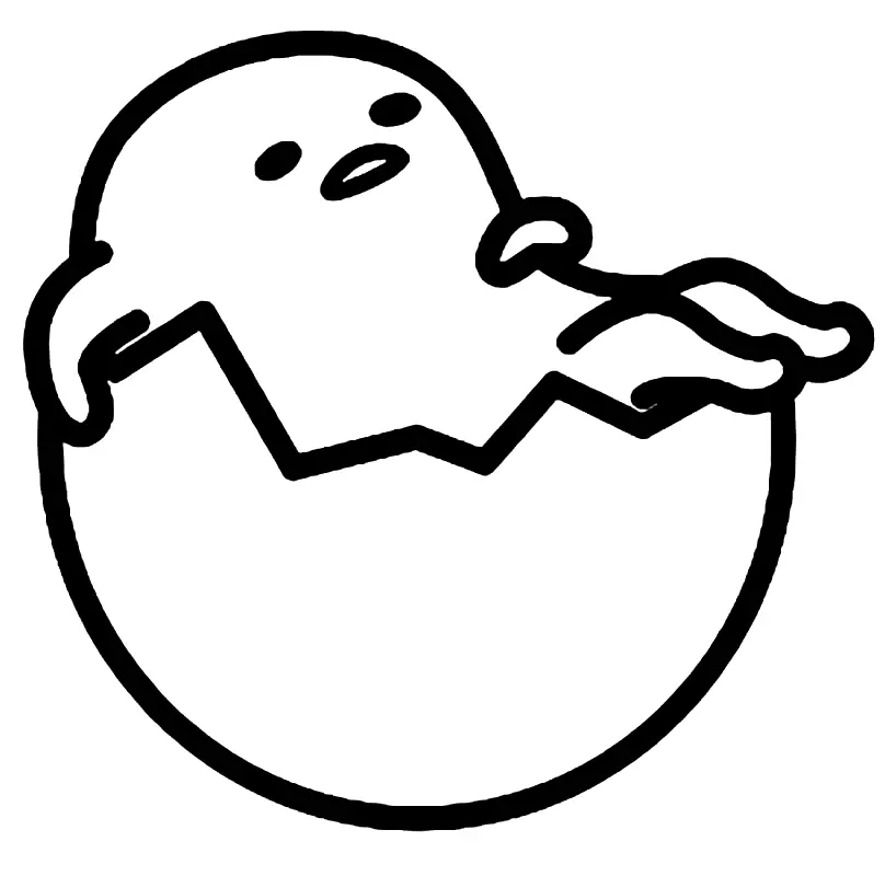 Gudetama Coloring Pages 8