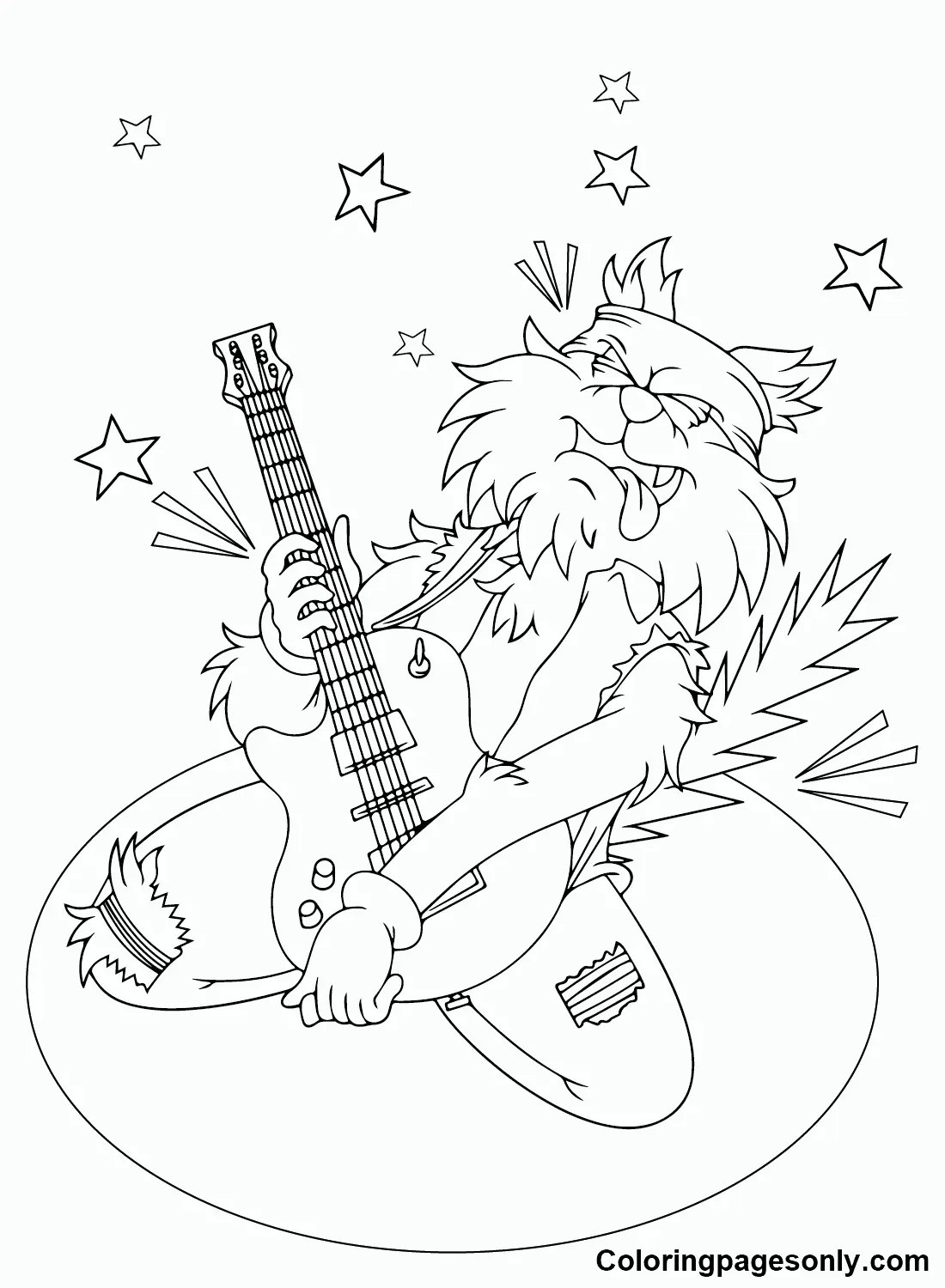 Guitarras Para Colorear 10