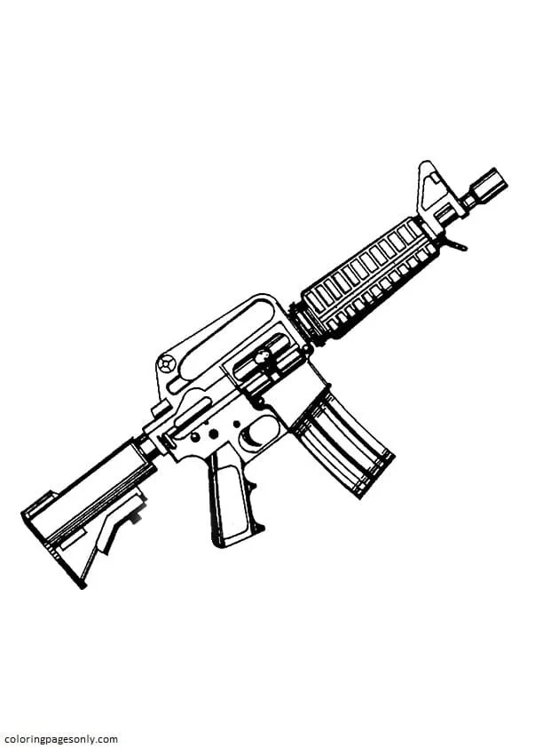 Gun Coloring Pages 60
