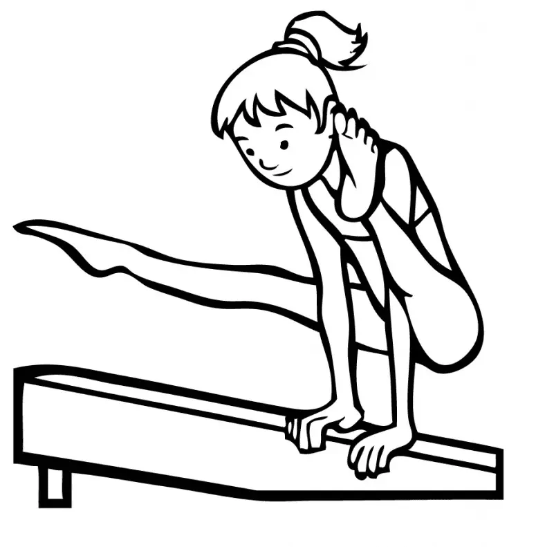 Ausmalbilder Gymnastik 13