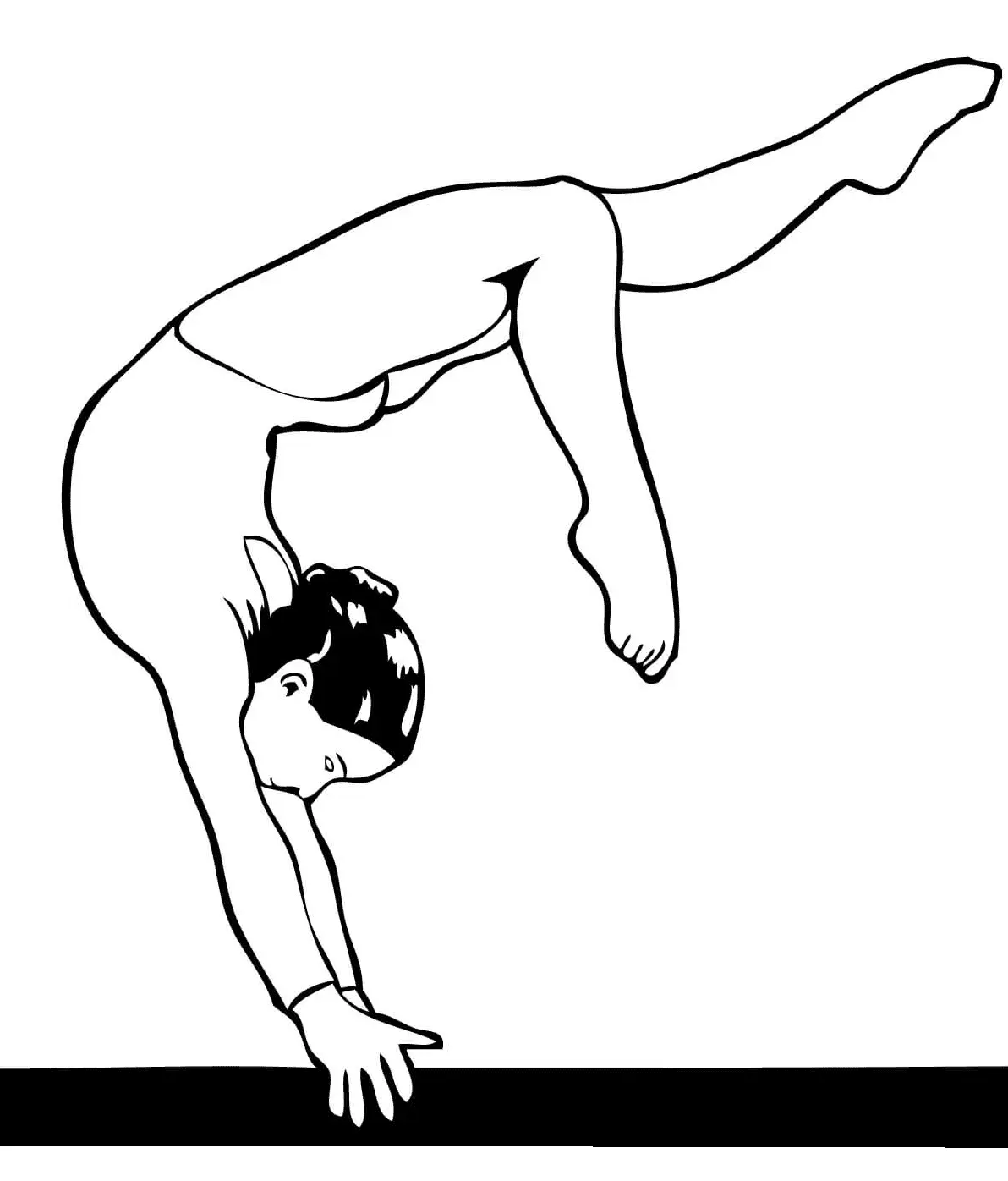 Ausmalbilder Gymnastik 22