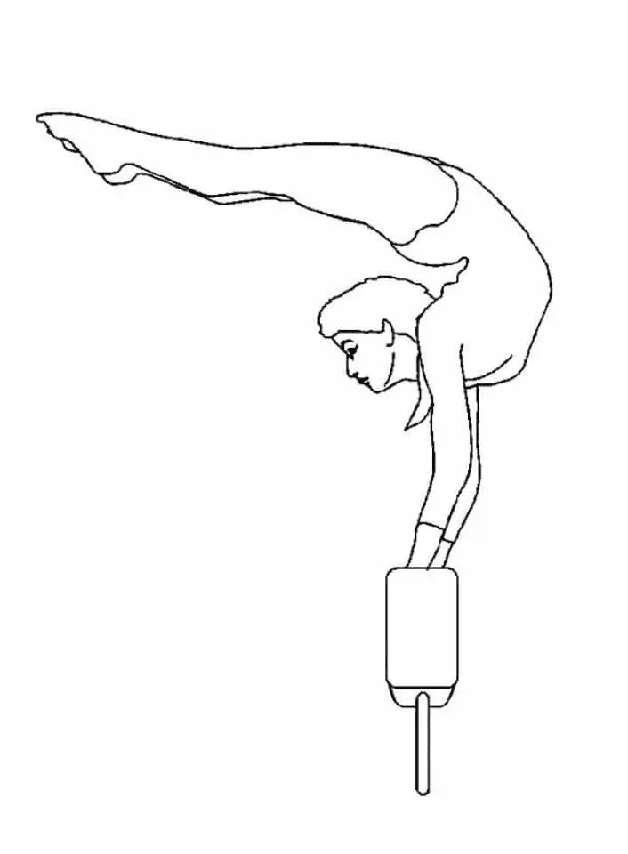Ausmalbilder Gymnastik 25