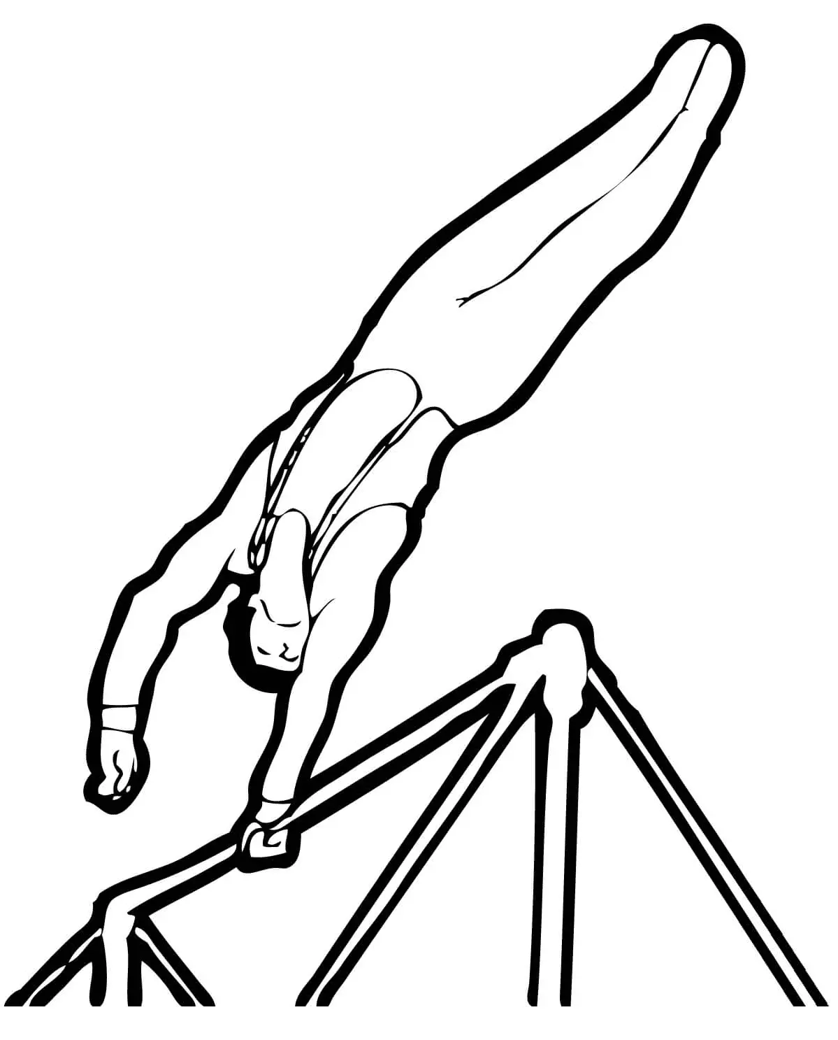 Ausmalbilder Gymnastik 29