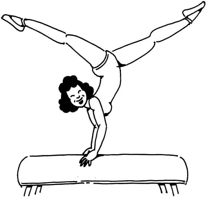 Ausmalbilder Gymnastik 42