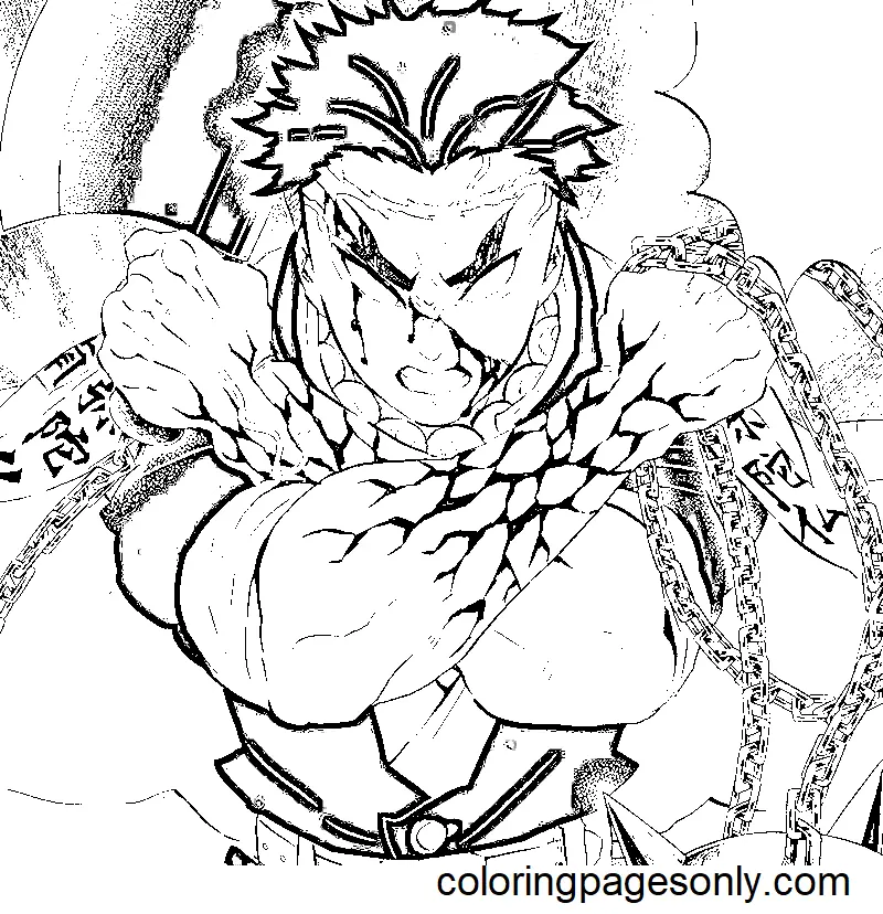 Gyomei Himejima Coloring Pages 10