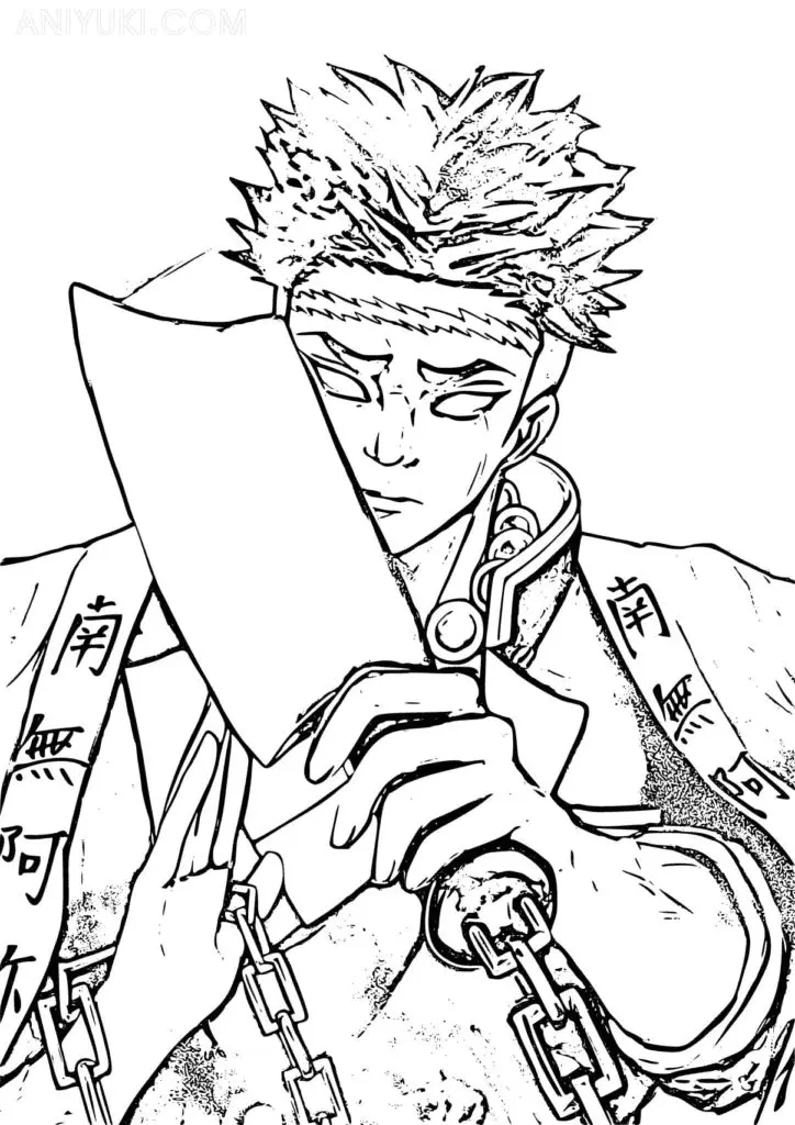 Gyomei Himejima Coloring Pages 12
