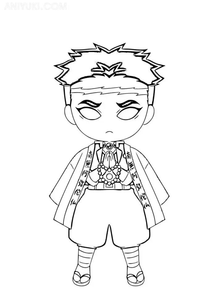 Gyomei Himejima Coloring Pages 22