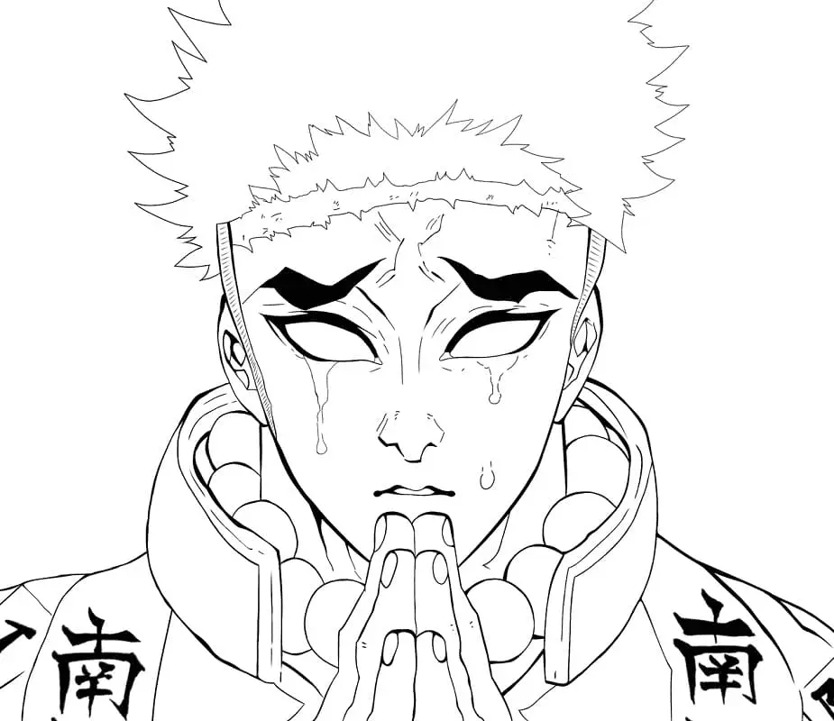 Gyomei Himejima Coloring Pages 5