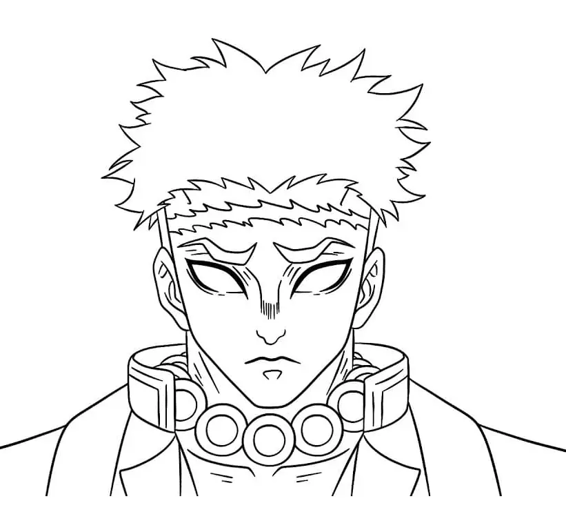 Gyomei Himejima Coloring Pages 7
