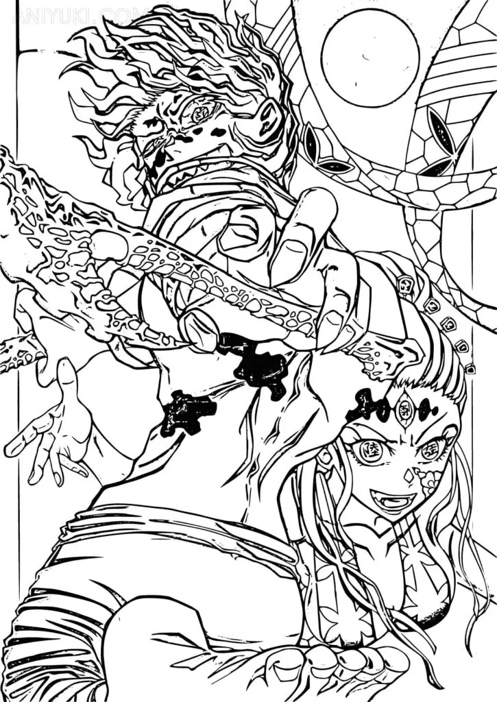 Gyutaro Coloring Pages 12