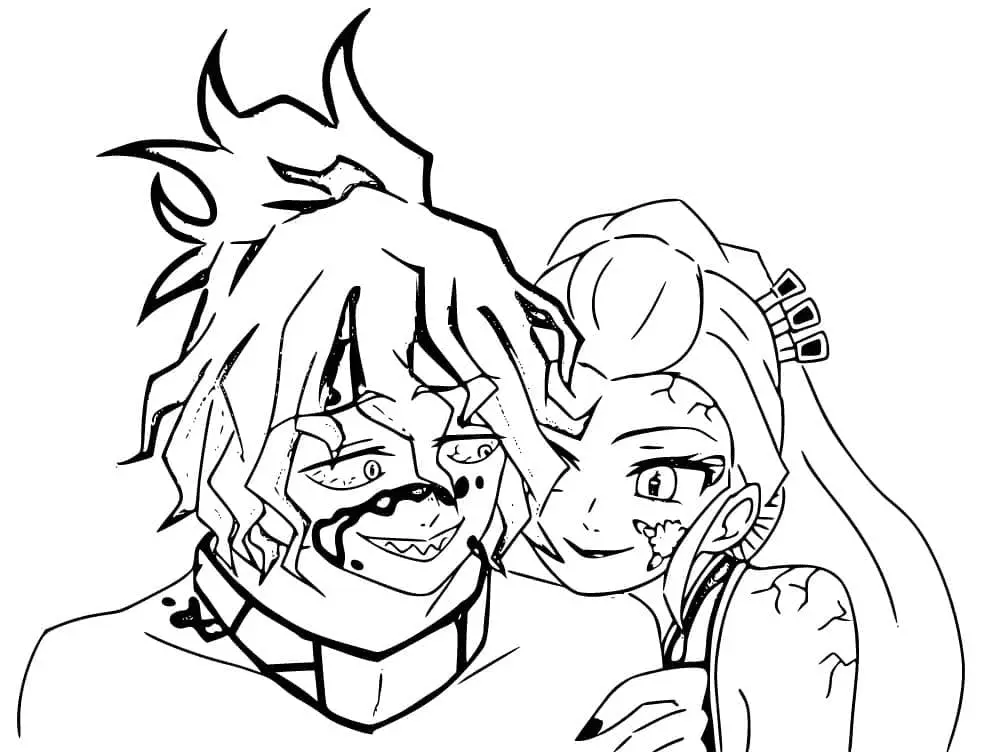 Gyutaro Coloring Pages 19