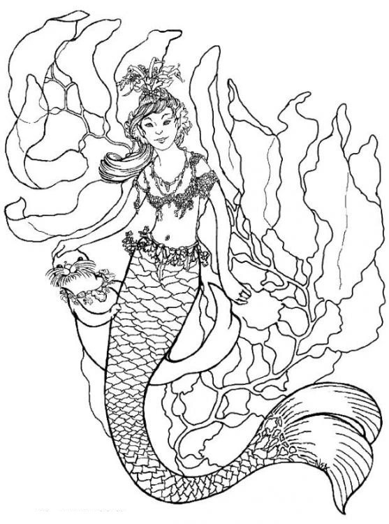 H2O Sereias Paginas para Colorir 19