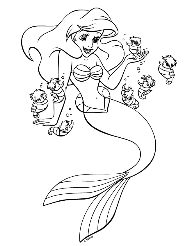 H2O Sereias Paginas para Colorir 20