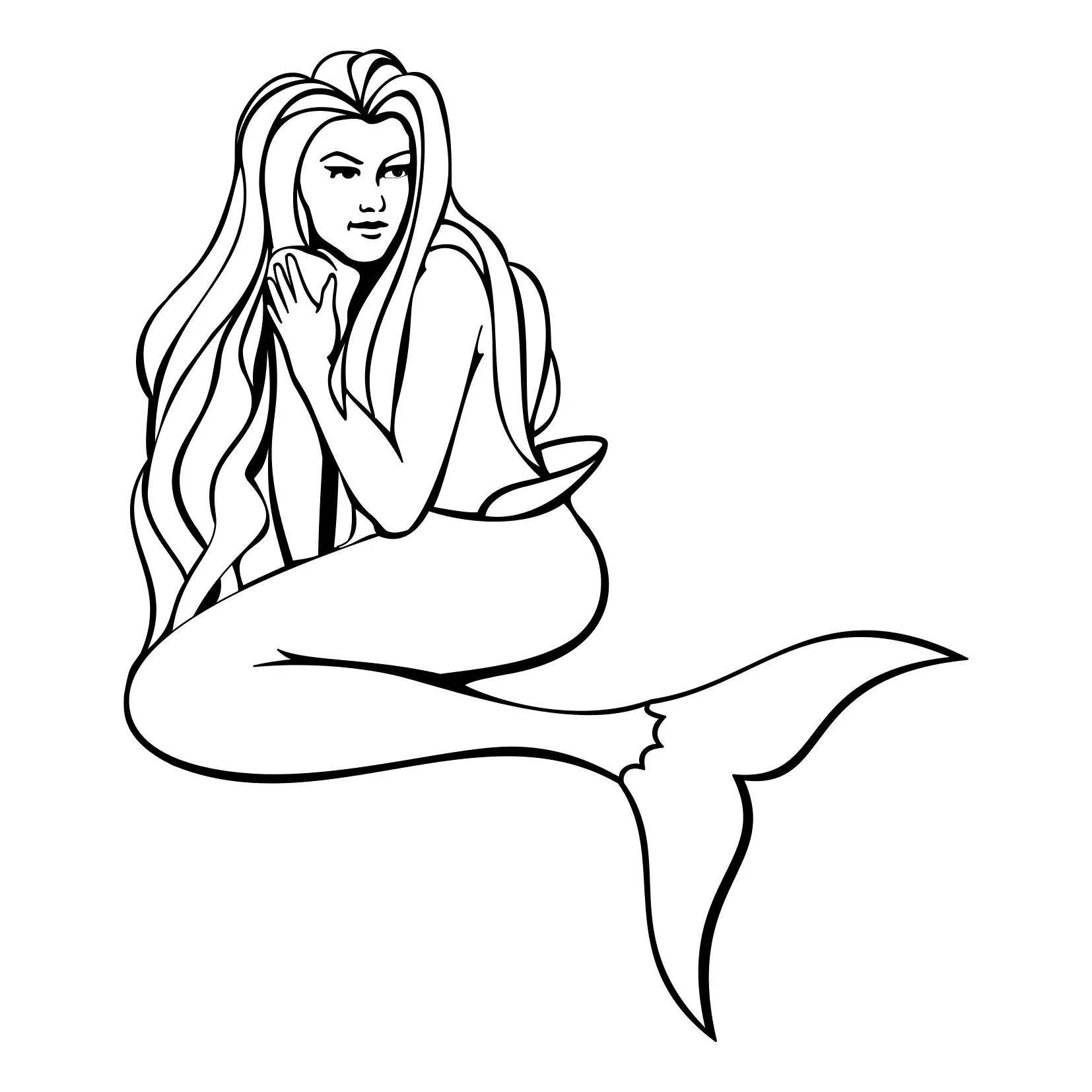 H2O Sereias Paginas para Colorir 9