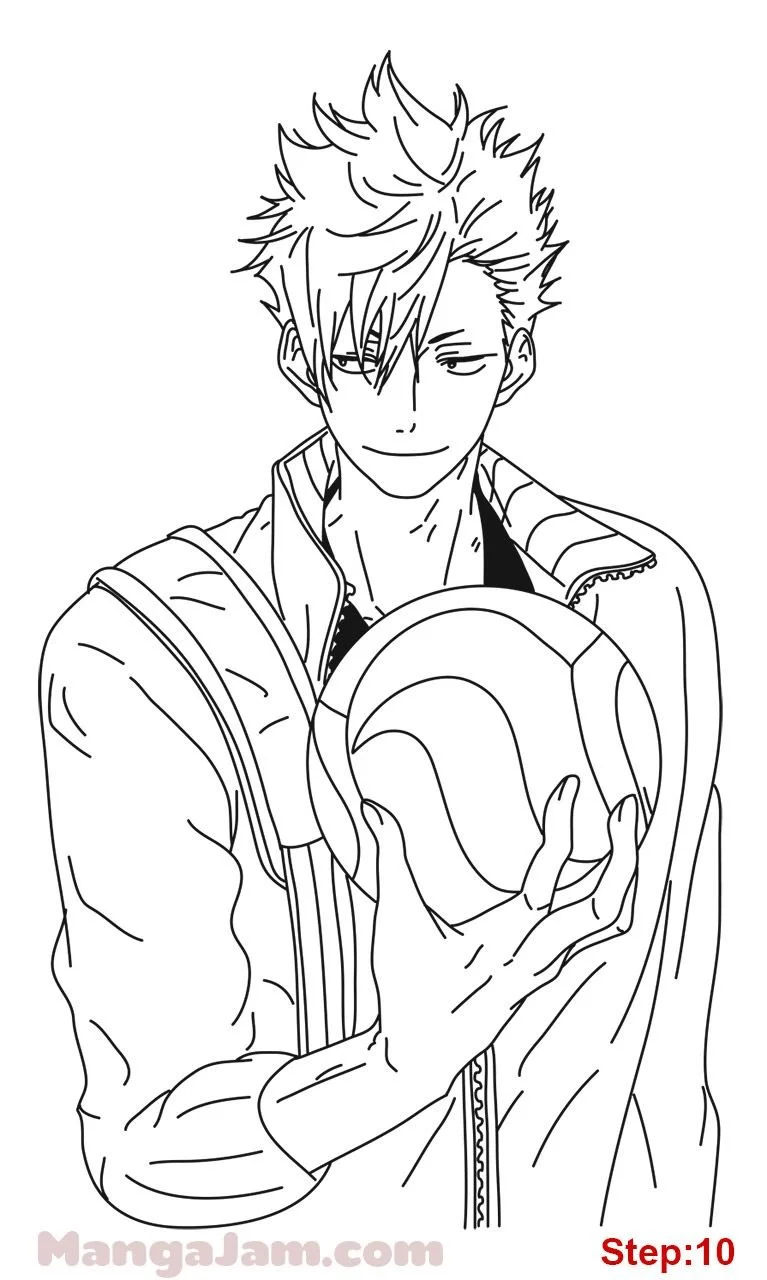 Haikyuu Coloring Pages 8