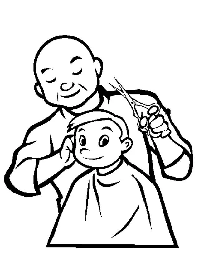 Cabeleireiro para colorir 22