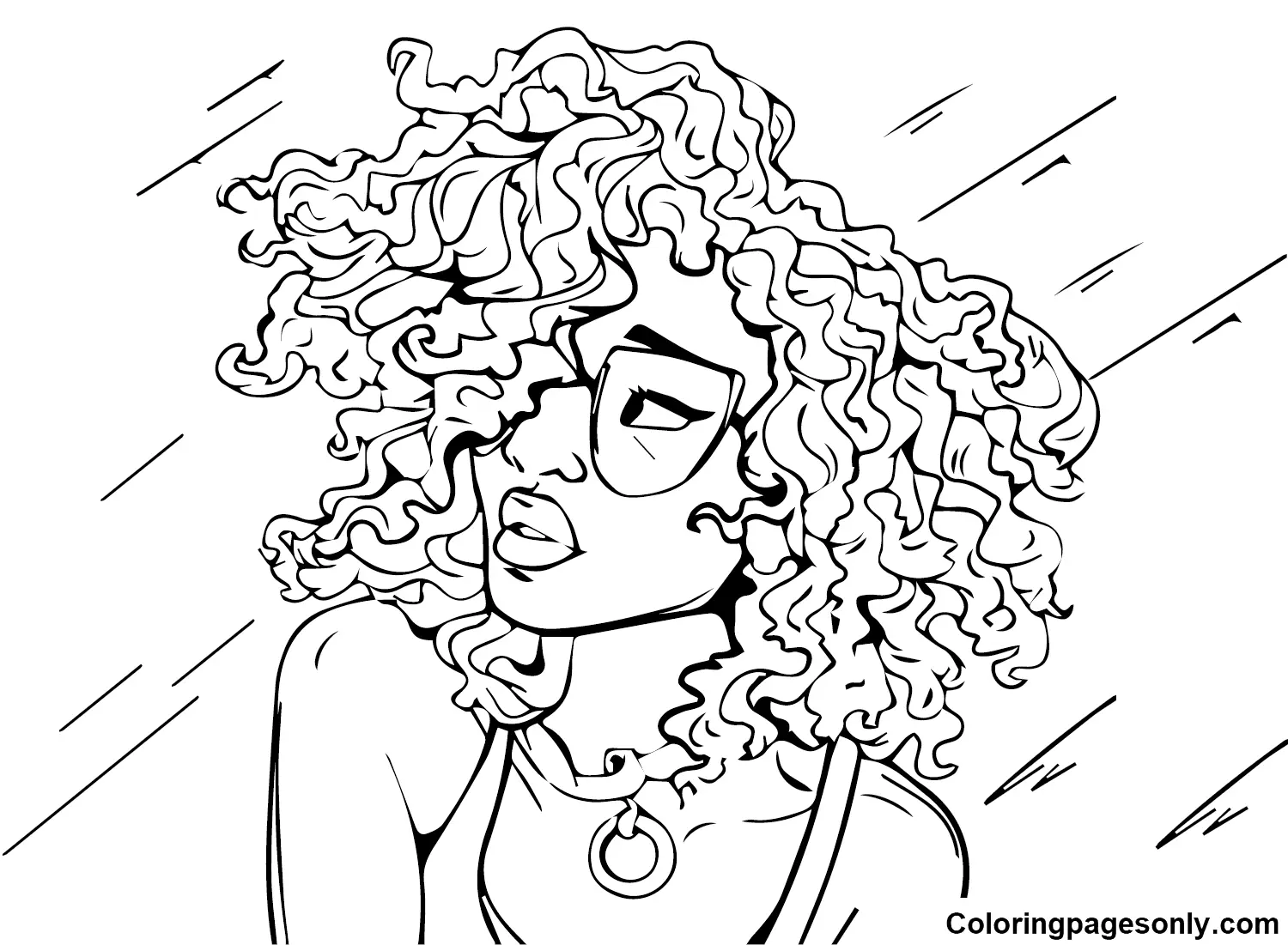 Halle Bailey Coloring Pages 3