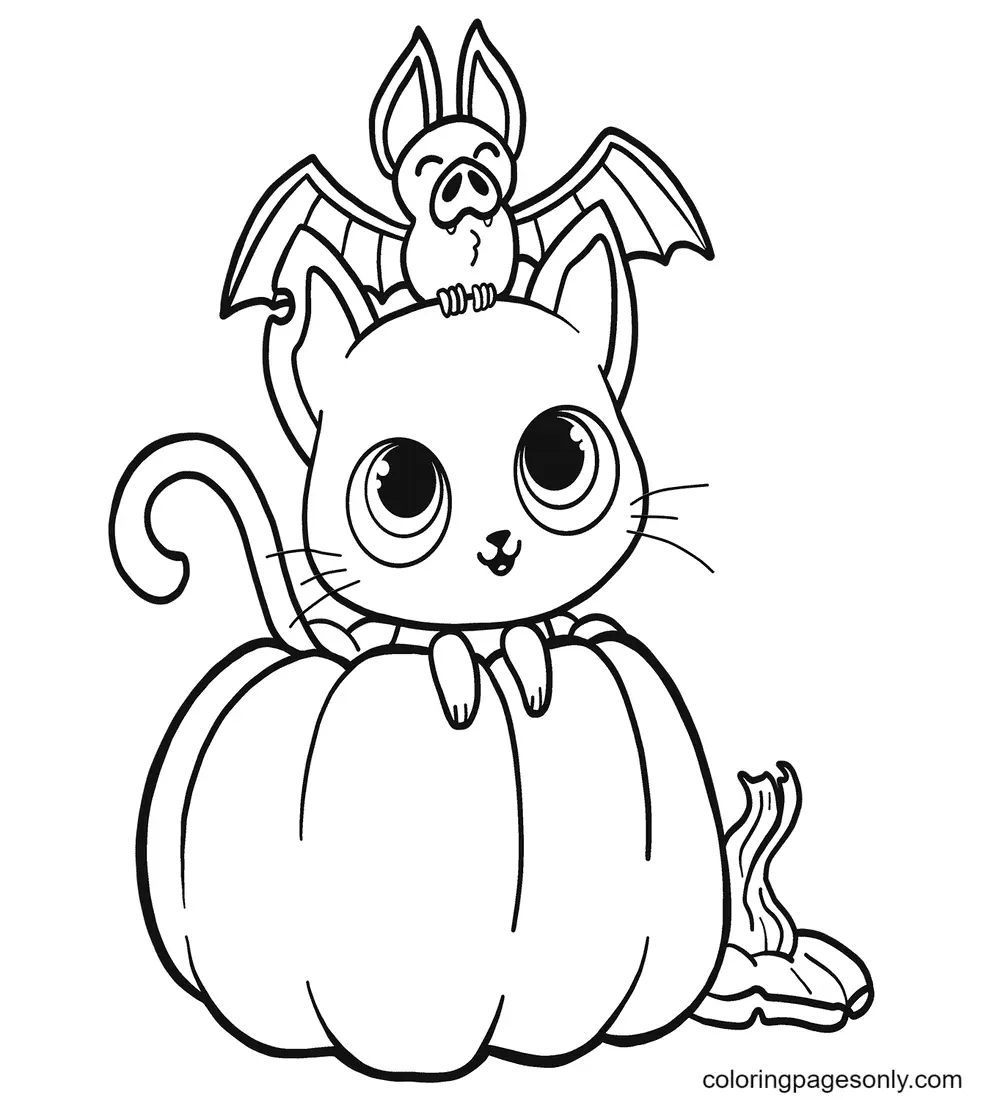 Halloween Bats Coloring Pages 10