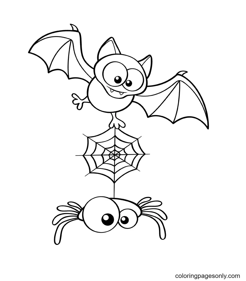 Halloween Bats Coloring Pages 15