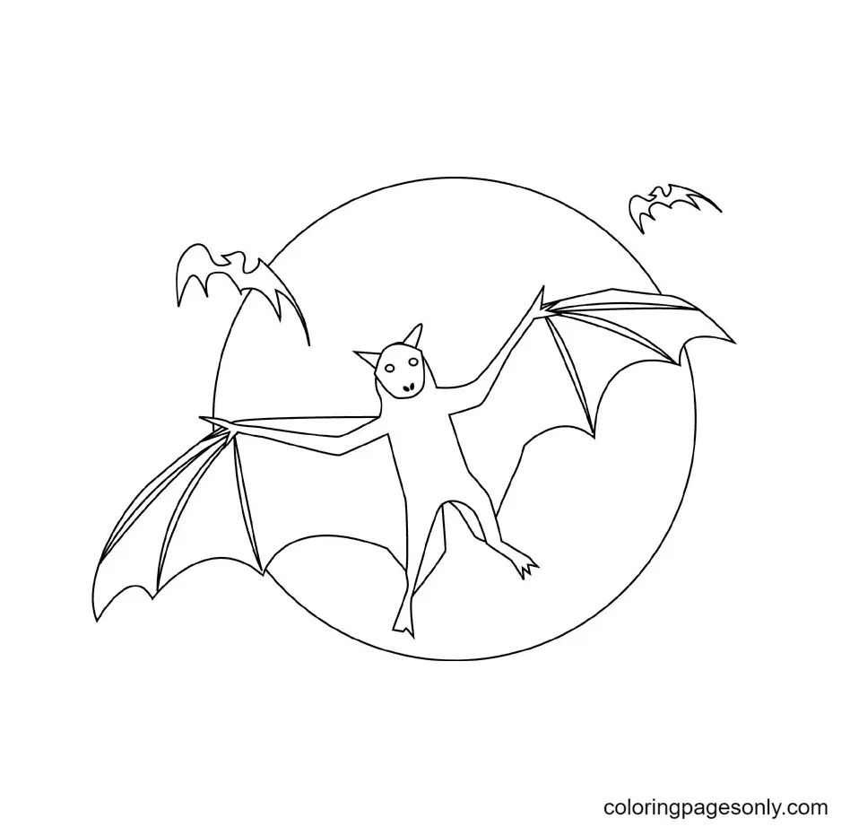 Halloween Bats Coloring Pages 17