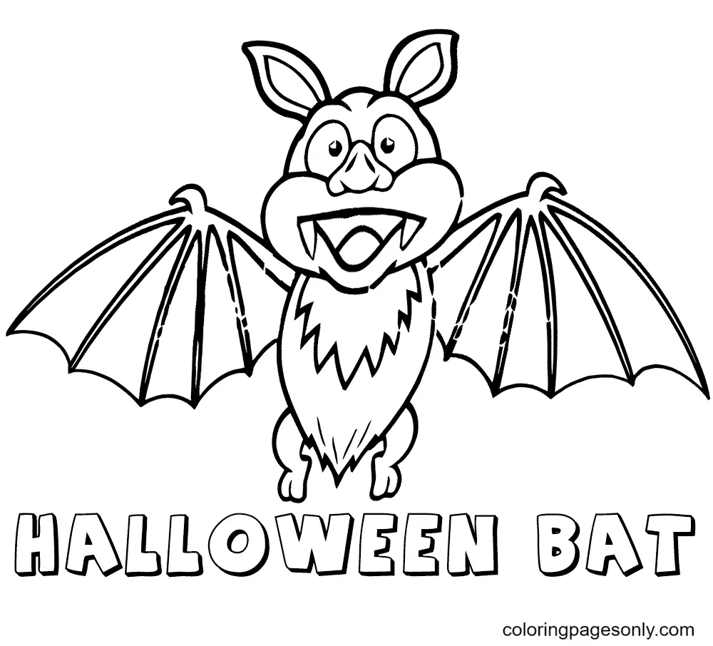 Halloween Bats Coloring Pages 22