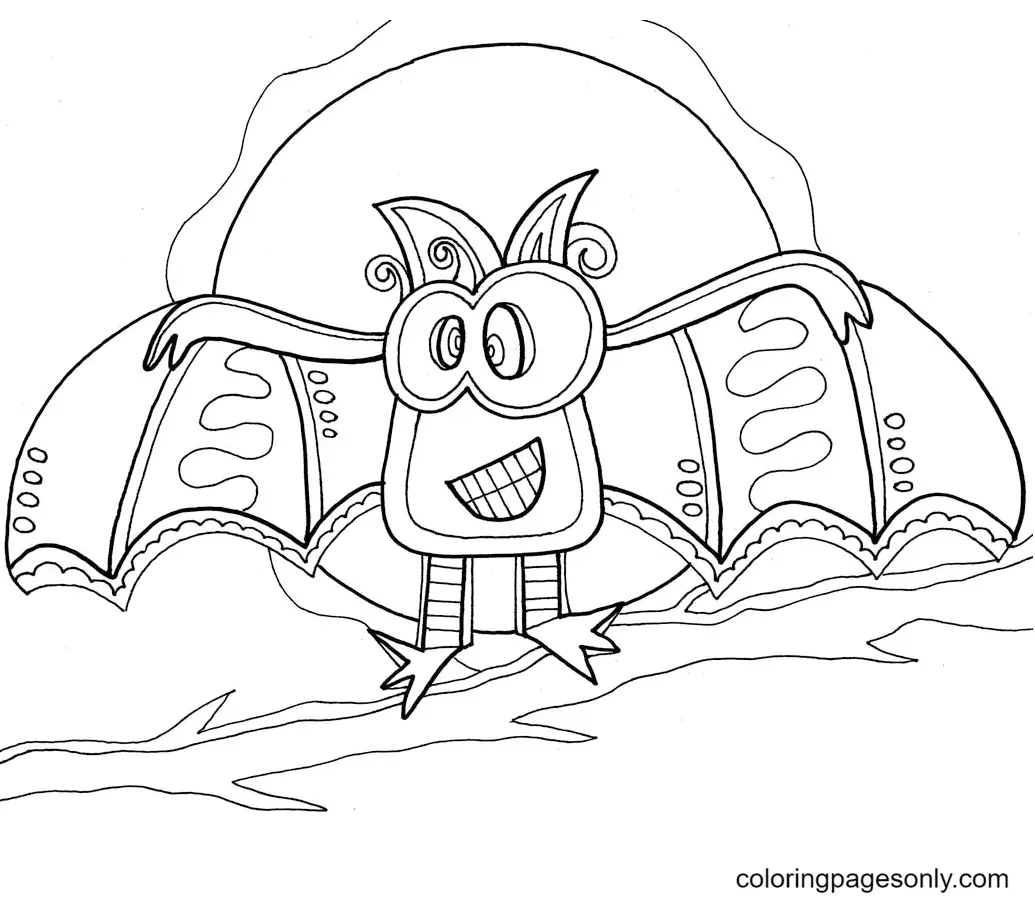 Halloween Bats Coloring Pages 48