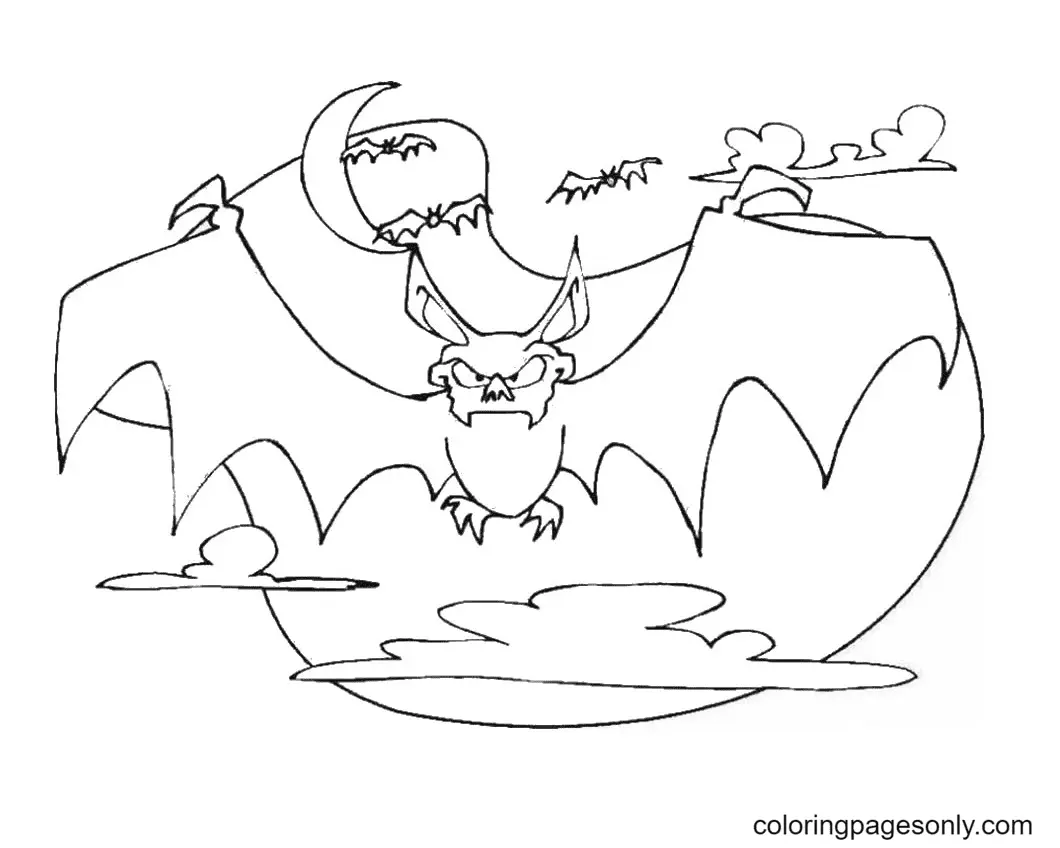 Halloween Bats Coloring Pages 50