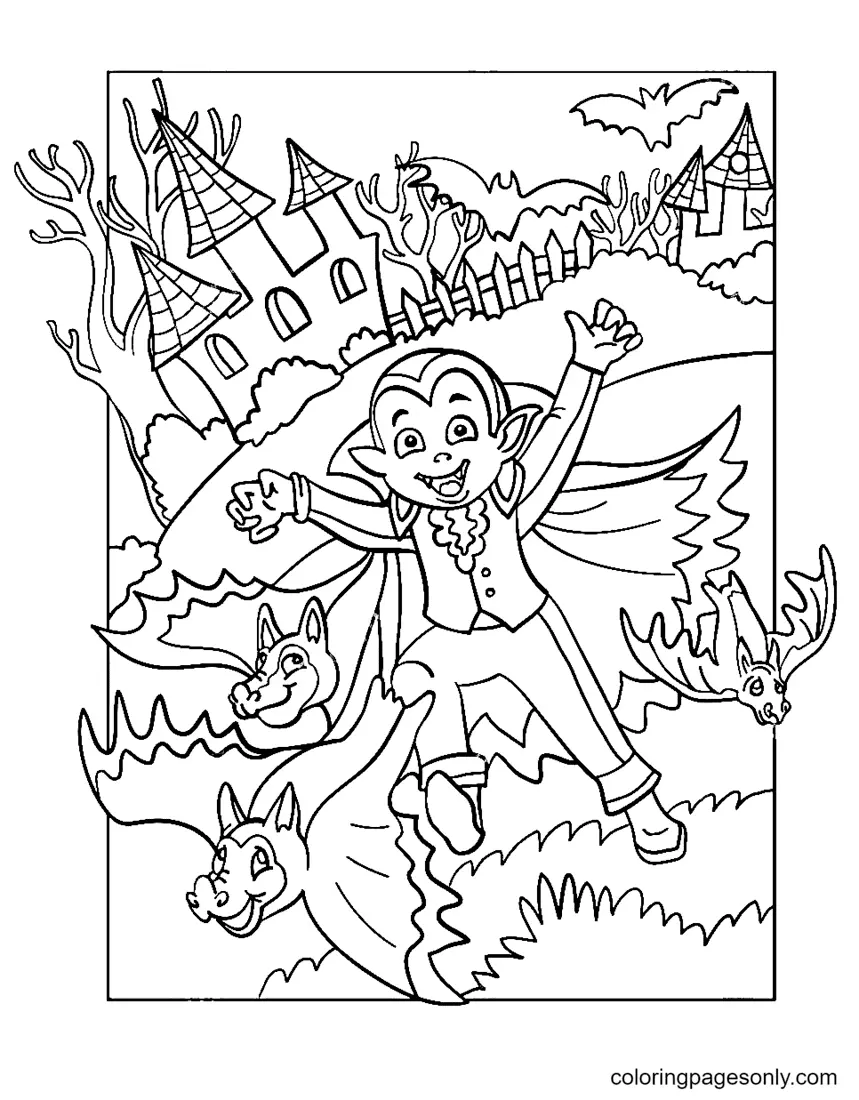 Halloween Bats Coloring Pages 51