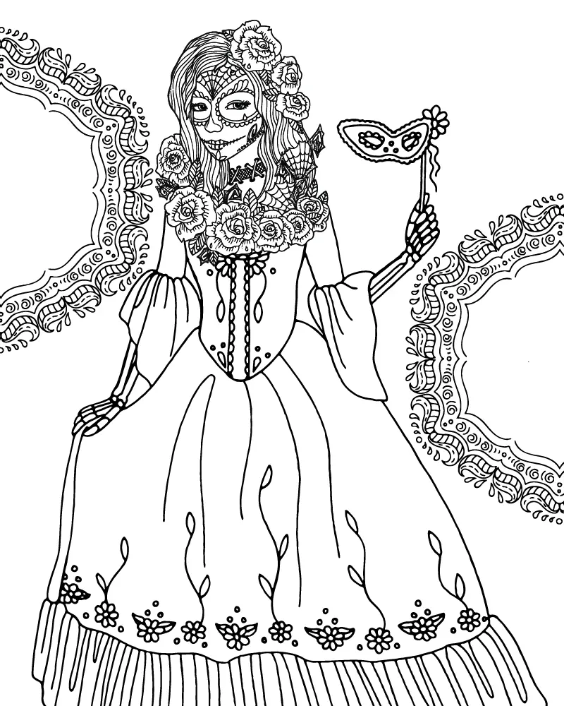 Halloween para adultos Para Colorir 2