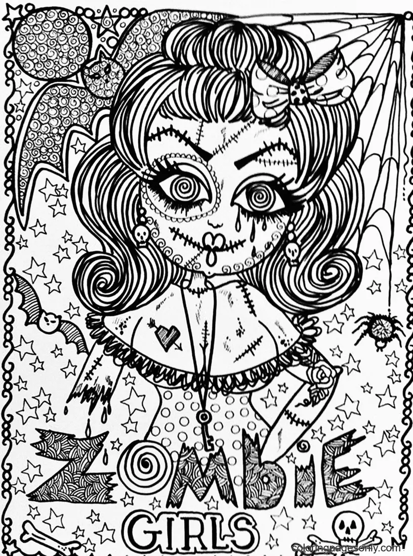 Halloween Mandala Coloring Pages 13