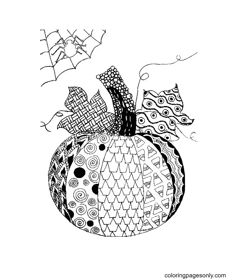 Halloween Mandala Coloring Pages 15