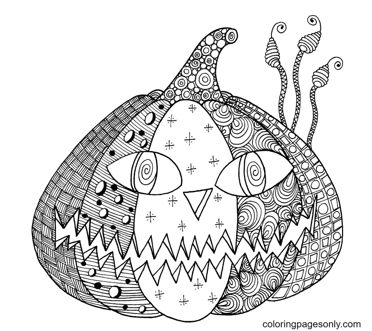 Halloween Mandala Coloring Pages 26