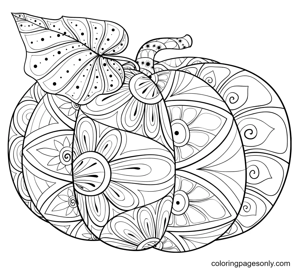 Halloween Mandala Coloring Pages 3