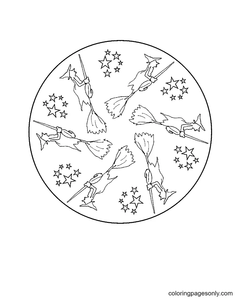Halloween Mandala Coloring Pages 30