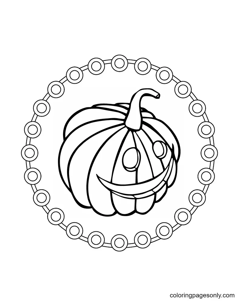 Halloween Mandala Coloring Pages 38