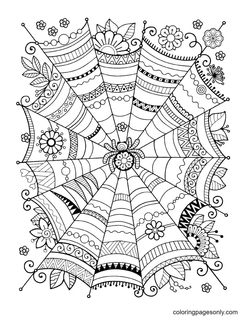 Halloween Mandala Coloring Pages