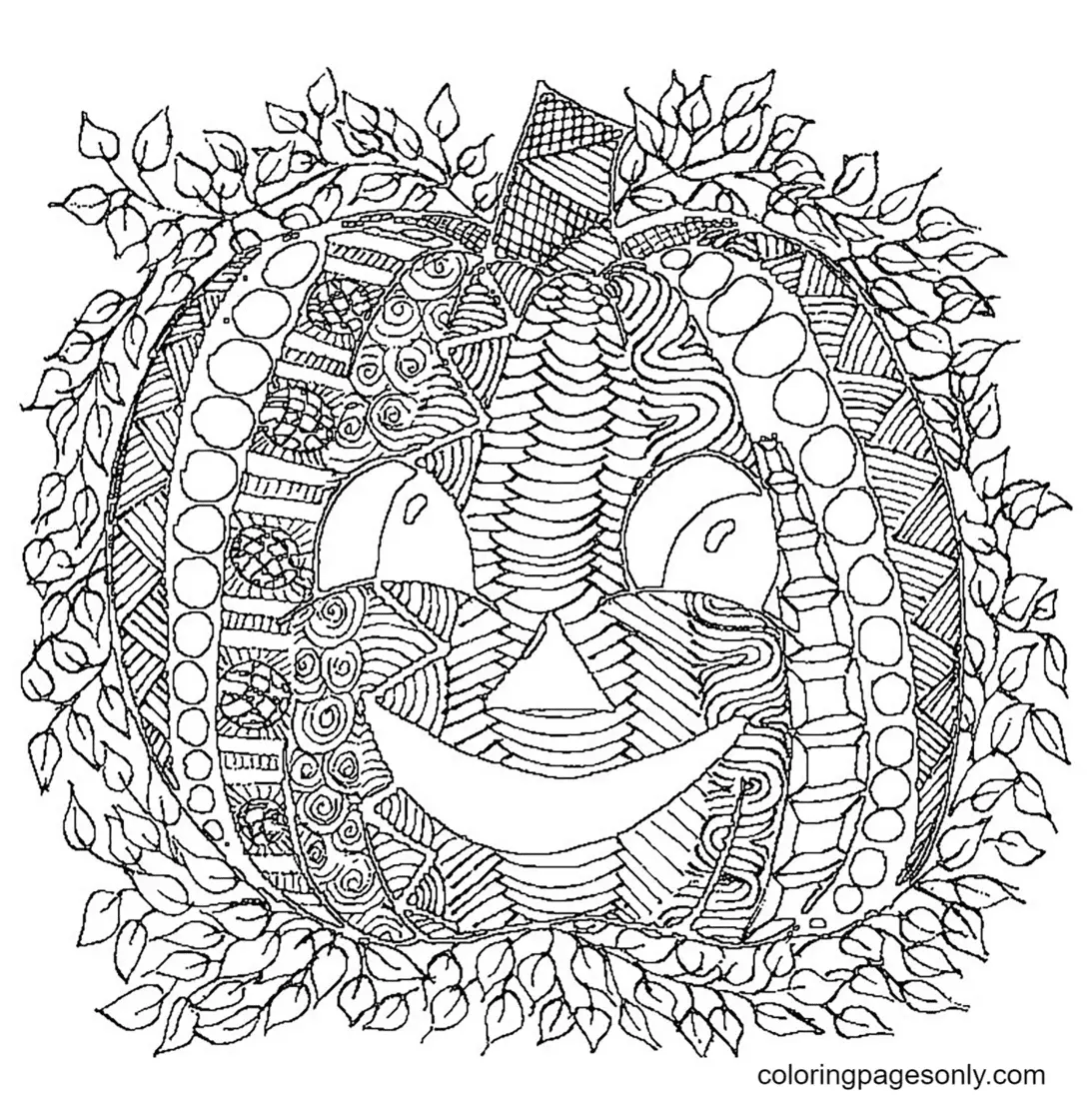 Halloween Mandala Coloring Pages 7