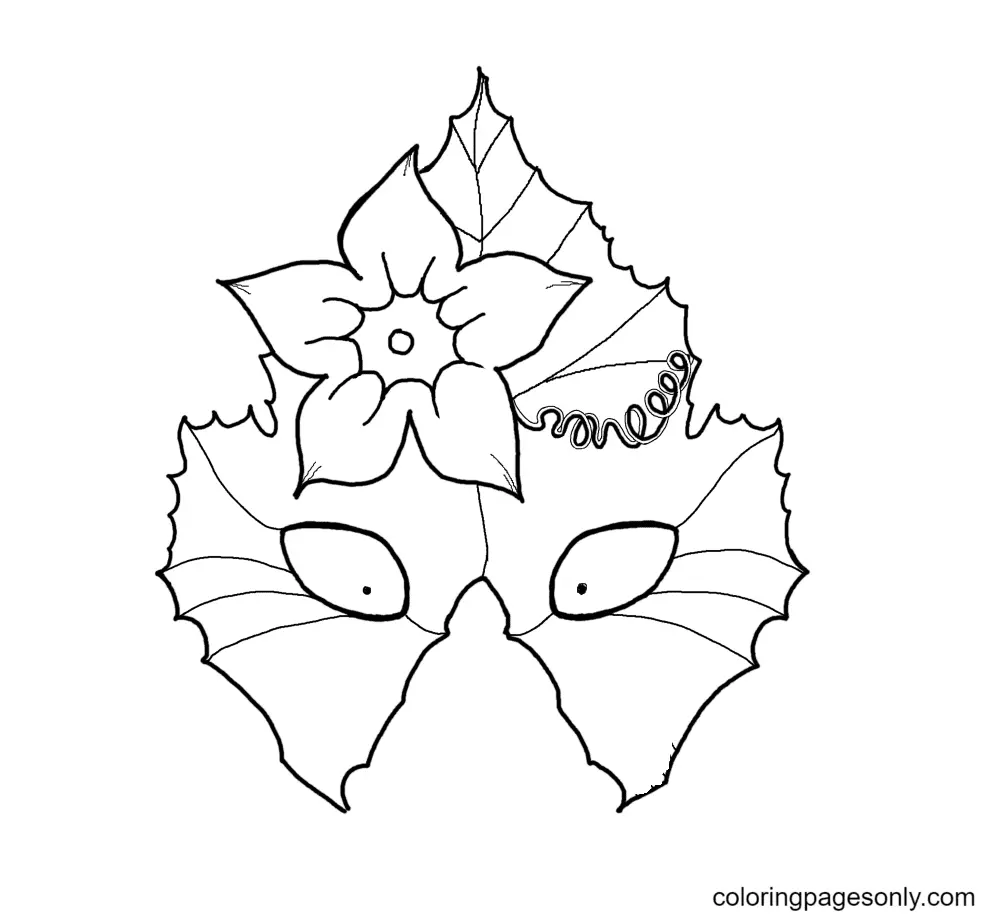 Halloween Masks Coloring Pages 2