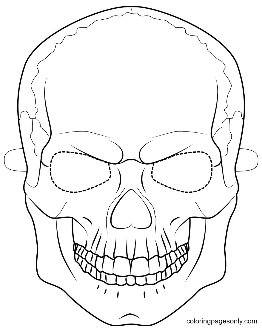 Halloween Masks Coloring Pages 26