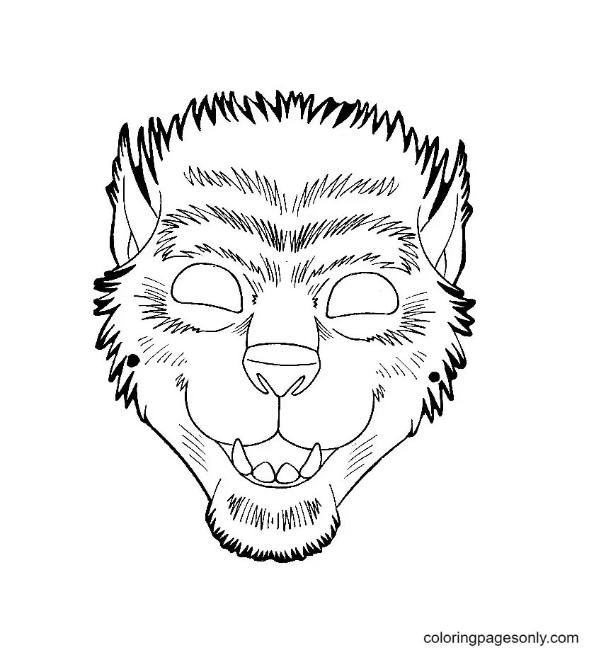 Halloween Masks Coloring Pages 29