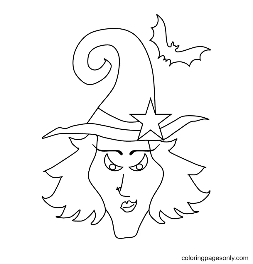 Halloween Masks Coloring Pages 30