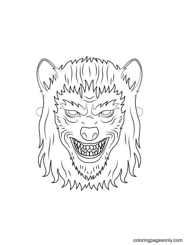 Halloween Masks Coloring Pages 33