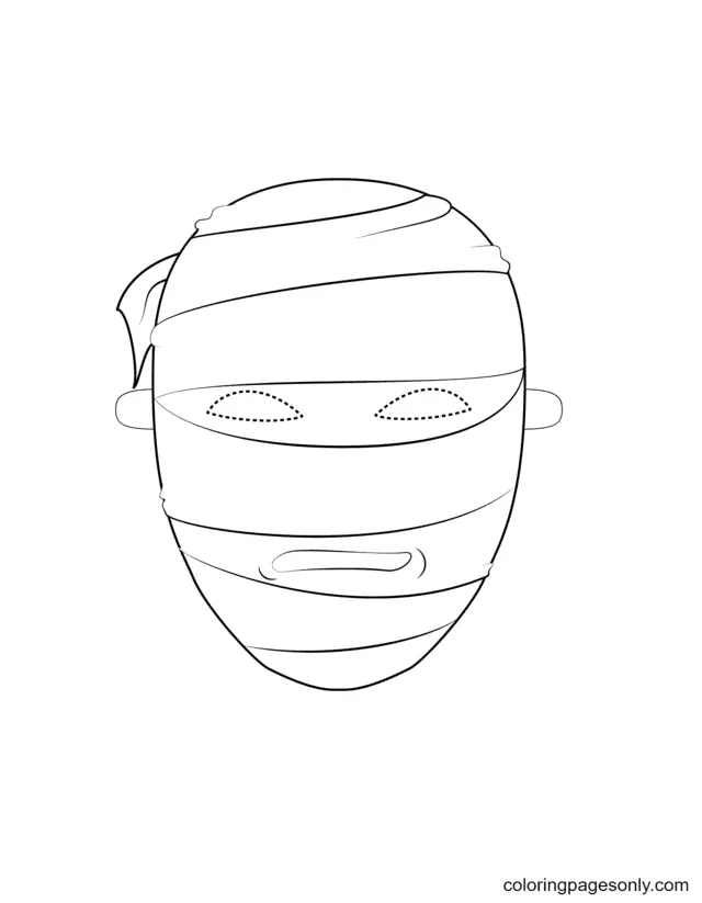 Halloween Masks Coloring Pages 41