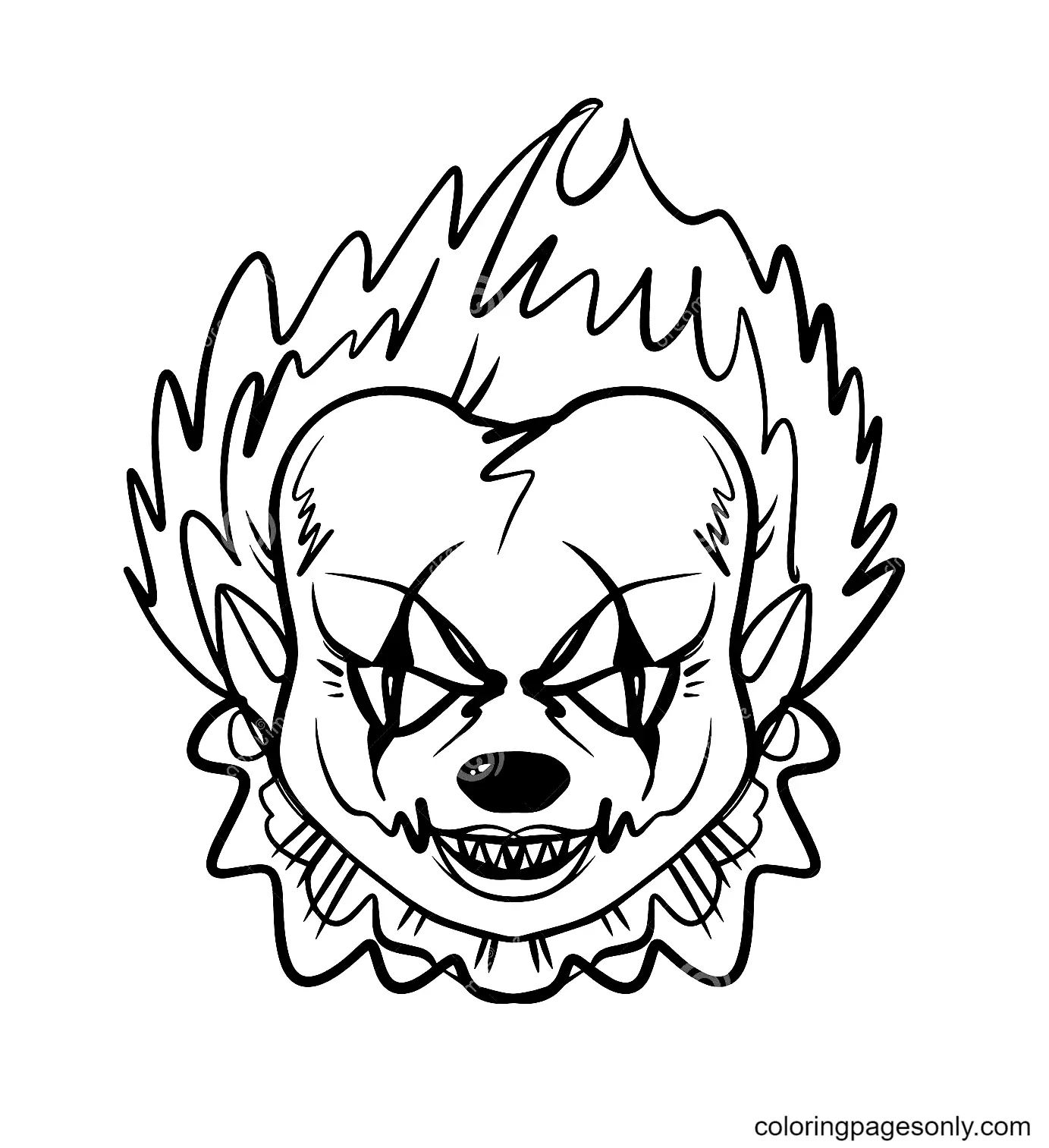 Halloween Masks Coloring Pages 6