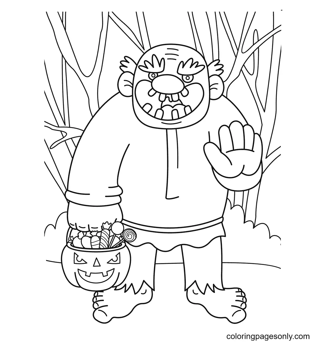 Halloween Monsters Coloring Pages