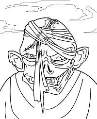 Monstruos Halloween Para Colorear 39