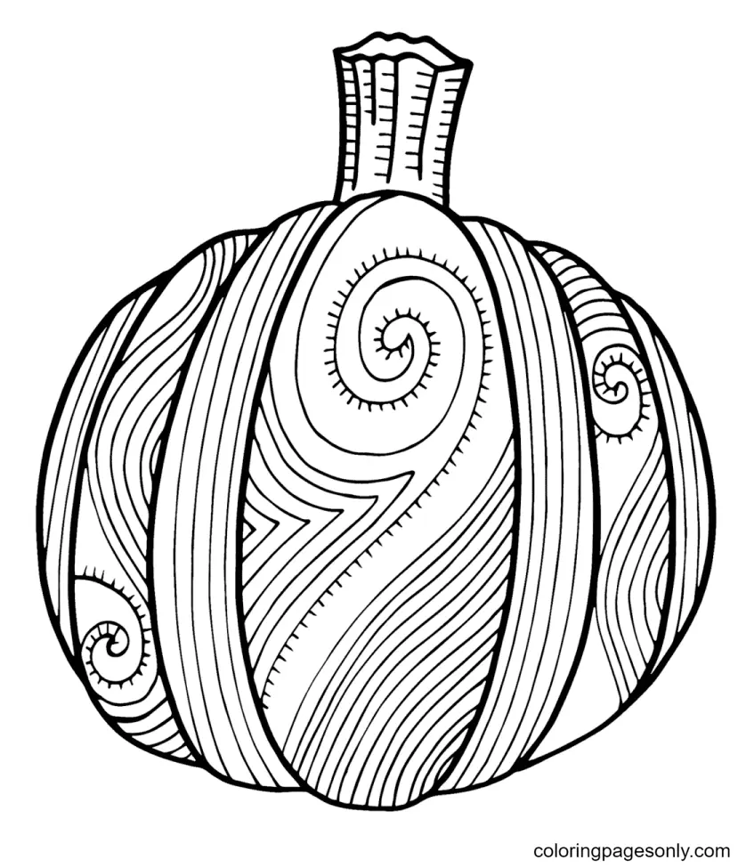 Halloween Pumpkin Coloring Pages 19