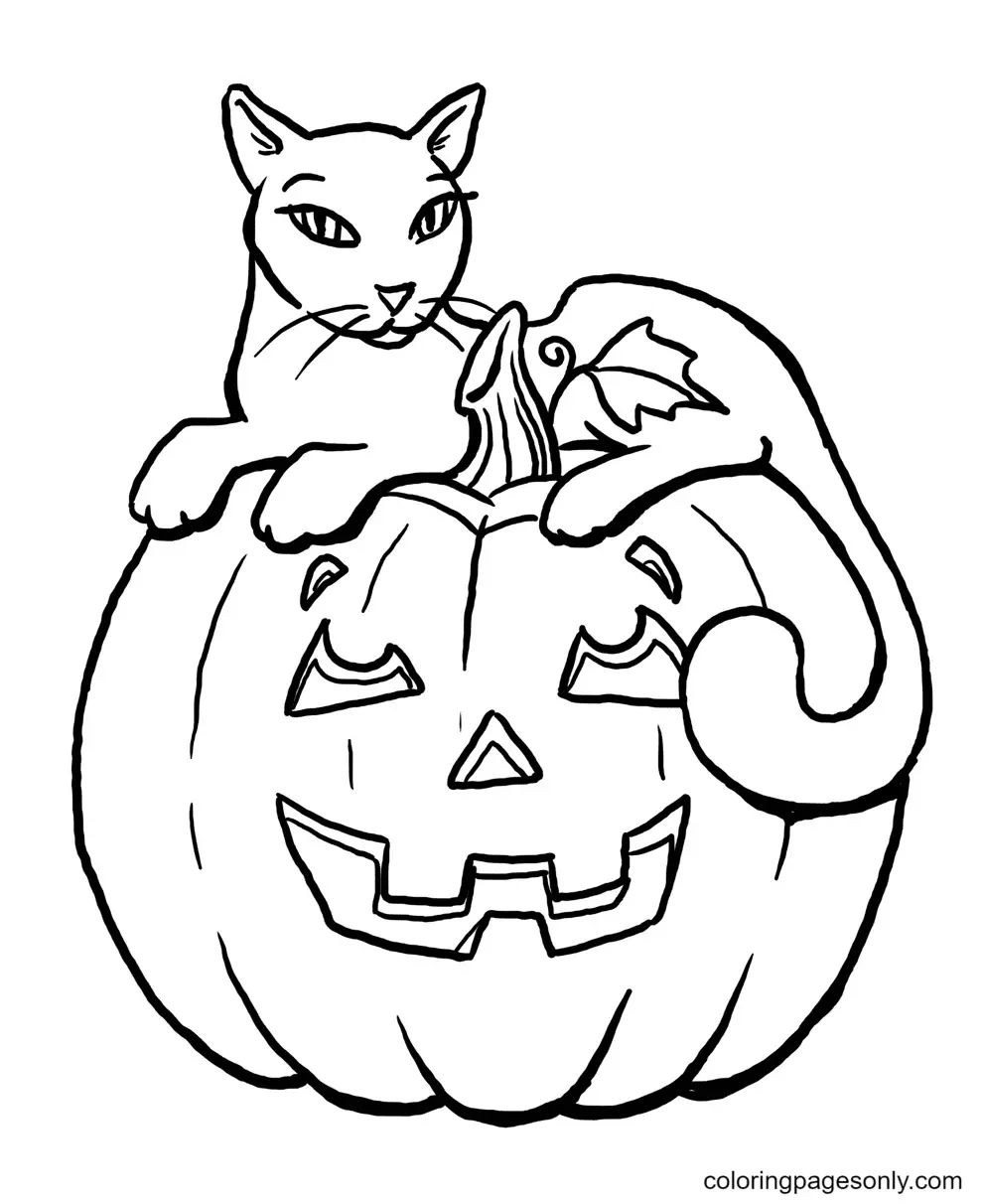 Halloween Pumpkin Coloring Pages 28