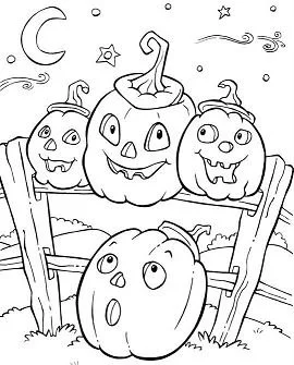 Halloween Pumpkin Coloring Pages 31
